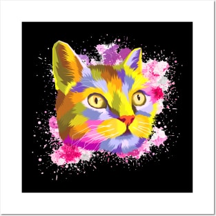 Pop Art Cat Posters and Art